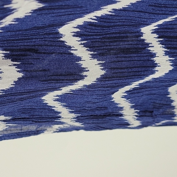 H&M Label of Graded Goods Chevron Print Tunic Beach Sheer Coverup Size 4 - Picture 5 of 11